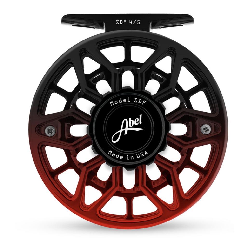 Abel SDF 4/5 Reel Ported in Black Red Fade